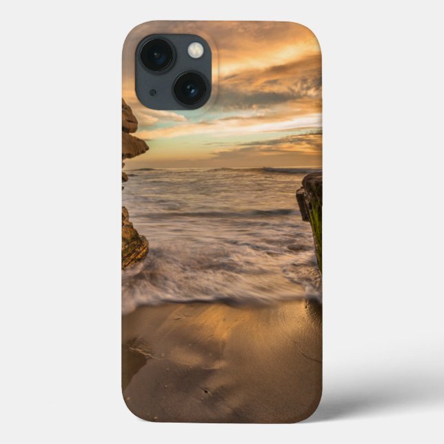Coques Case-Mate iPhone Grotte de mer sur la plage de Windansea (Verso)