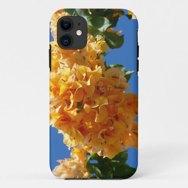 Coques Case-Mate iPhone Groupe de bougainvilliers d'or Floral (Dos)
