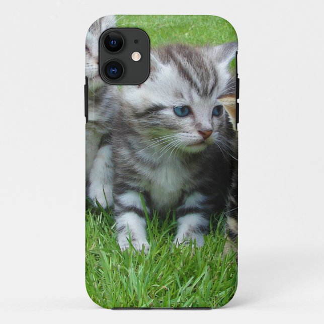 Coques Case-Mate iPhone Groupe de chatons adorables. (Dos)