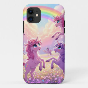 Case-Mate iPhone Case Groupe de licornes roses et violettes mignonnes et