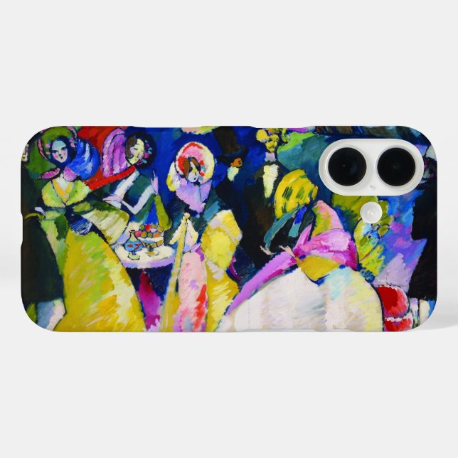Coques Case-Mate iPhone Groupe en Crinolines par Wassily Kandinsky (Verso (horizontal))