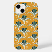 Grue Art Déco - arrière - plan jaune