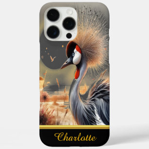 Coque iPhone 16 Pro Max Grue gracieuse se tient en évidence