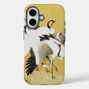 Coque Pour iPhone 16 Grues Japonaises Vintage Oiseau Classique