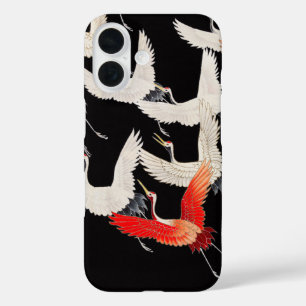 Coque Pour iPhone 16 Grues volantes : Japonais Bird Kimono Art