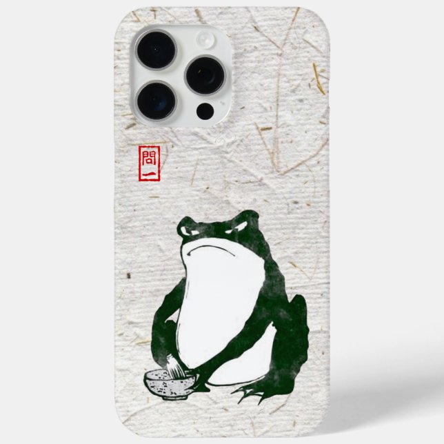 Coques Case-Mate iPhone Grumpy Grenouille japonaise crapaud 19ème siècle (Verso)