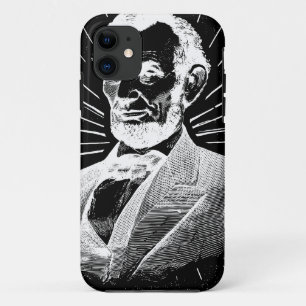 Coque iPhone 11 grunge abraham lincoln