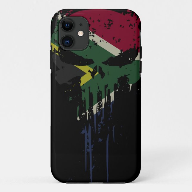 Coques Case-Mate iPhone Grunge Africa crâne Coque-coque iphone Mate (Dos)