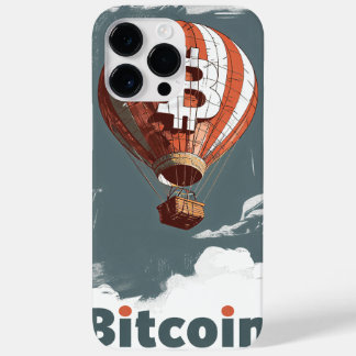 Coque Case-Mate iPhone Grunge Bitcoin hot air balloon Blockchain design