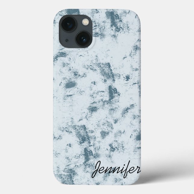 Coques Case-Mate iPhone Grunge bleu Abstrait (Verso)