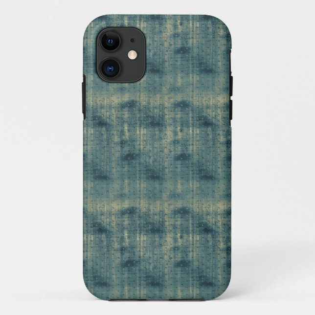 Coques Case-Mate iPhone Grunge Blue Green Stars (Dos)