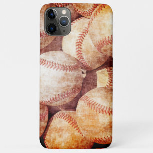 Coque iPhone 11 Pro Max Grunge Dirty Vintage Worn Baseball Balls Sport