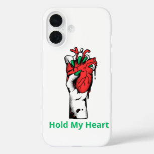 Coque Pour iPhone 16 Grunge Gothique Porte-Mains Coeur Oeuvre
