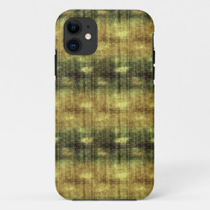 Coque iPhone 11 Grunge Green Gold