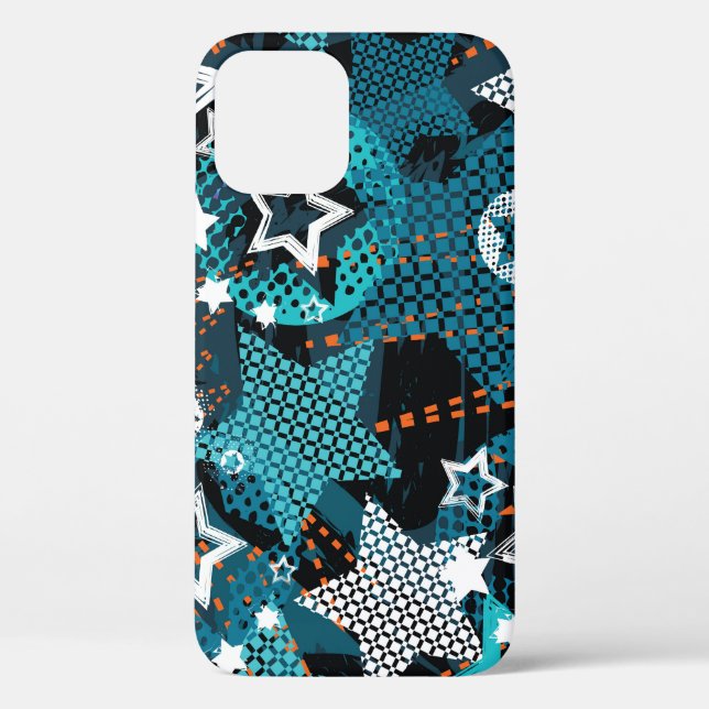 Coques Case-Mate iPhone Grunge star motif, design pour enfants ludique. (Verso)