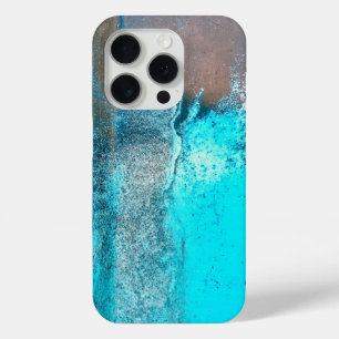 Coque Case-Mate iPhone Grunge Turquoise Texturé Abstrait