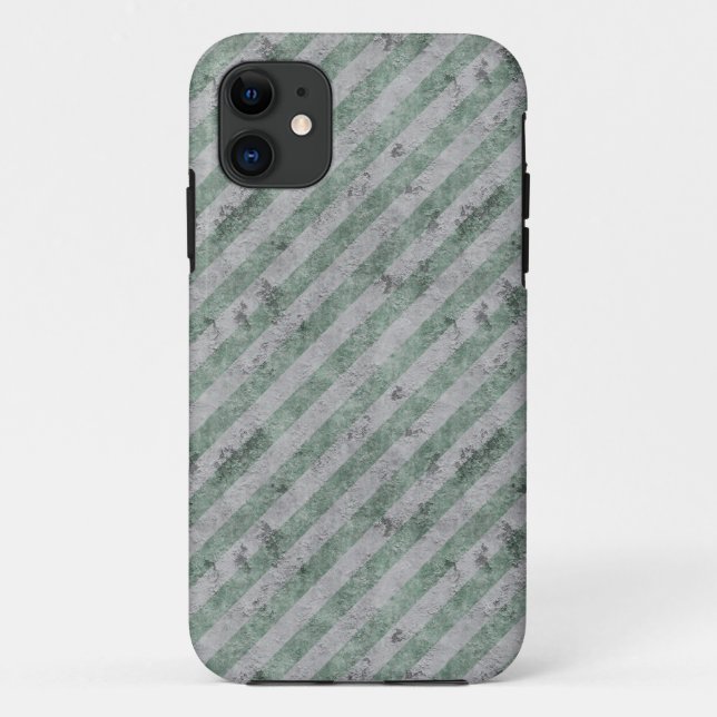 Coques Case-Mate iPhone Grunge Vert Diagonale (Dos)
