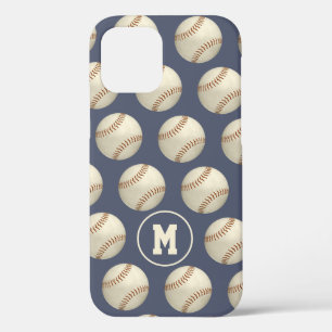 Case-Mate iPhone Case Grungy baseballs softballs motif monogrammed