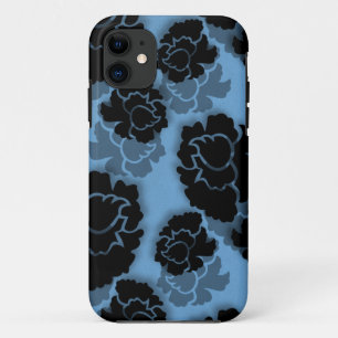 Coque Case-Mate Pour iPhone Grungy Floral Decadence BT iPhone 5 Coque, Bleu