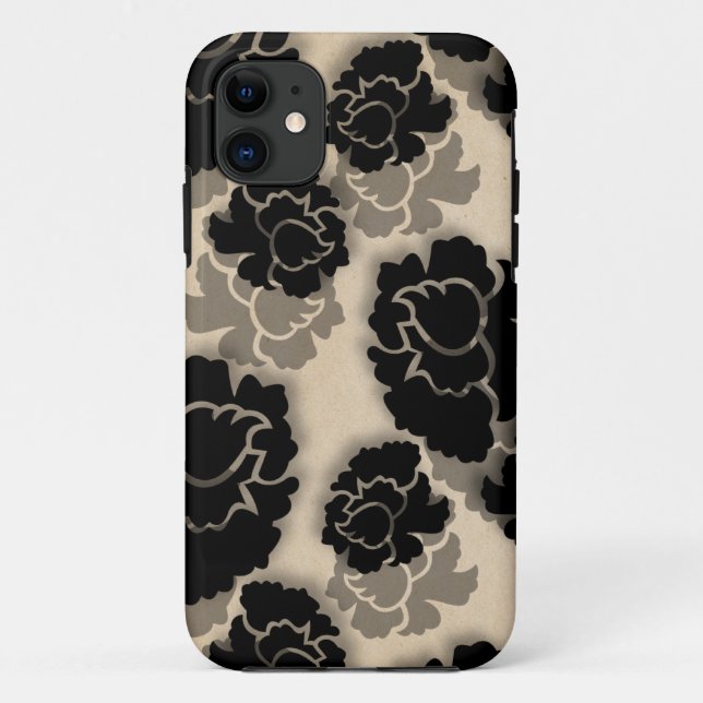 Coques Case-Mate iPhone Grungy Floral Decadence BT iPhone 5 Coque, ivoire (Dos)