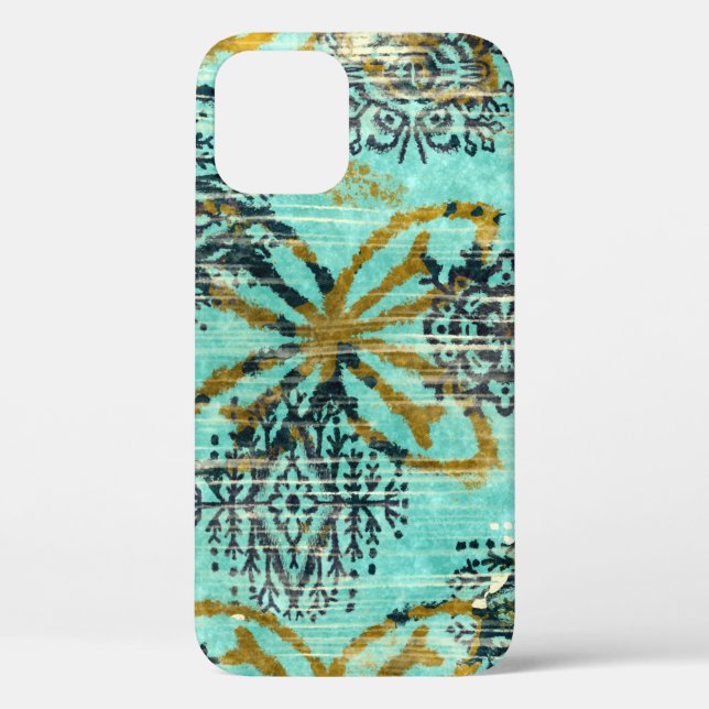 Coques Case-Mate iPhone Grungy Tribal : Ethnic Rug Motif (Verso)
