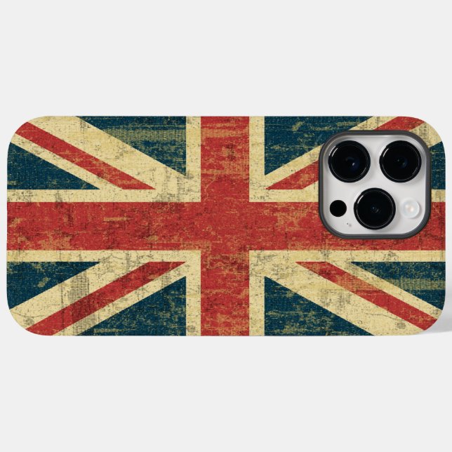 Coques Case-Mate iPhone Grungy Union Jack (Verso (horizontal))