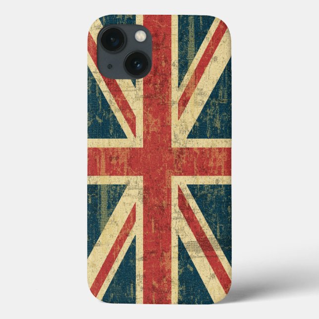 Coques Case-Mate iPhone Grungy Union Jack (Verso)
