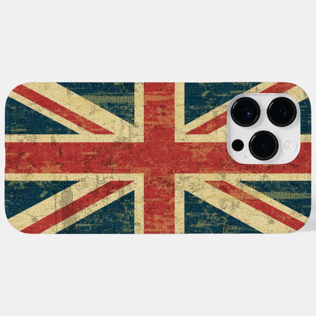 Coques Case-Mate iPhone Grungy Union Jack (Verso (horizontal))
