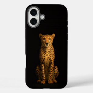 Coque Pour iPhone 16 Plus Guépard élégant Black 4 Luxe iPhone 16 Plus