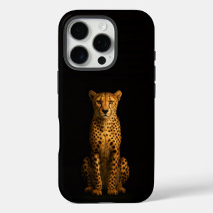 Coque iPhone 16 Pro Guépard élégant Black 4 Luxe iPhone 16 Pro