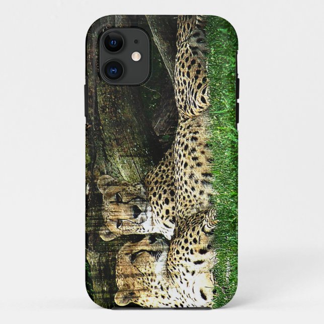 Coques Case-Mate iPhone Guépards Lounging la grunge (Dos)