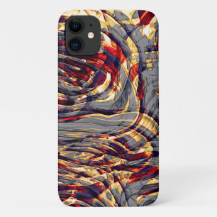 Case-Mate iPhone Case Guerre des rubans orange contre rouge, sur fond gr