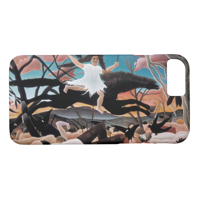 Coques Case-Mate iPhone Guerre, Henri Rousseau, 1894 (Dos (Horizontal))