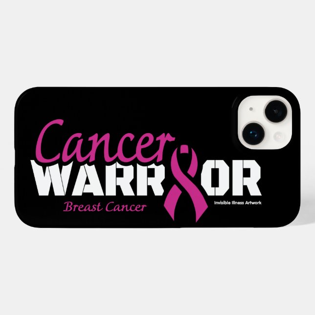 Coques Case-Mate iPhone Guerrier...Cancer du sein (Verso (horizontal))