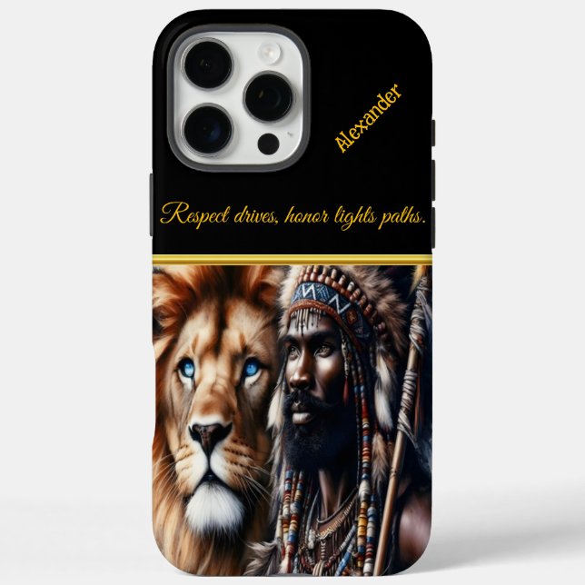 Coques Case-Mate iPhone Guerrier de coeur Lion, (Verso)
