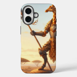 Coque Pour iPhone 16 Guerrier de girafe