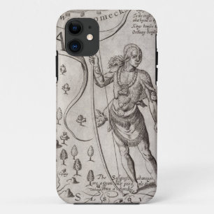 Etui iPhone Case-Mate Guerrier de Susquehannock, détail de carte de la