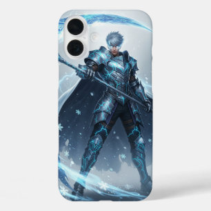 Coque Pour iPhone 16 Plus Guerrier Marqué par le Givre   Épique Anime 