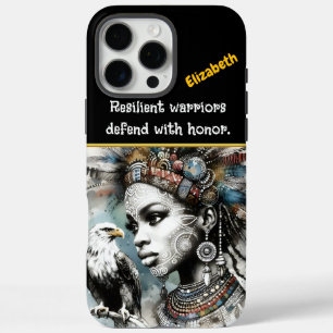 Coque iPhone 16 Pro Max Guerrier plumé avec un aigle royal