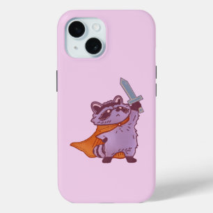 Coque Case-Mate iPhone Guerrier Raton Laveur Fantastique Mignon avec Épée