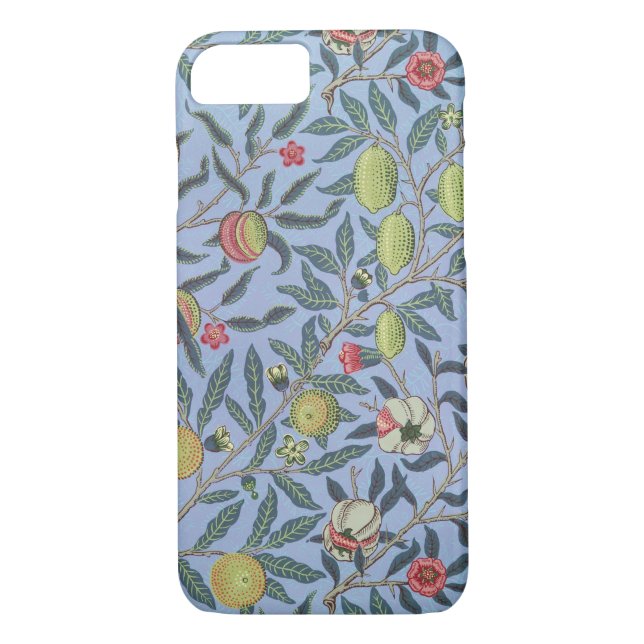 Coques Case-Mate iPhone Guillaume Morris Fruit Pomegranate Blue Orament (Dos)