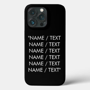 Case-Mate iPhone Case Guillemet de texte personnalisé noir minimaliste