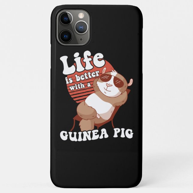 Coques Case-Mate iPhone Guinée Cochon Chilling La vie mieux (Dos)
