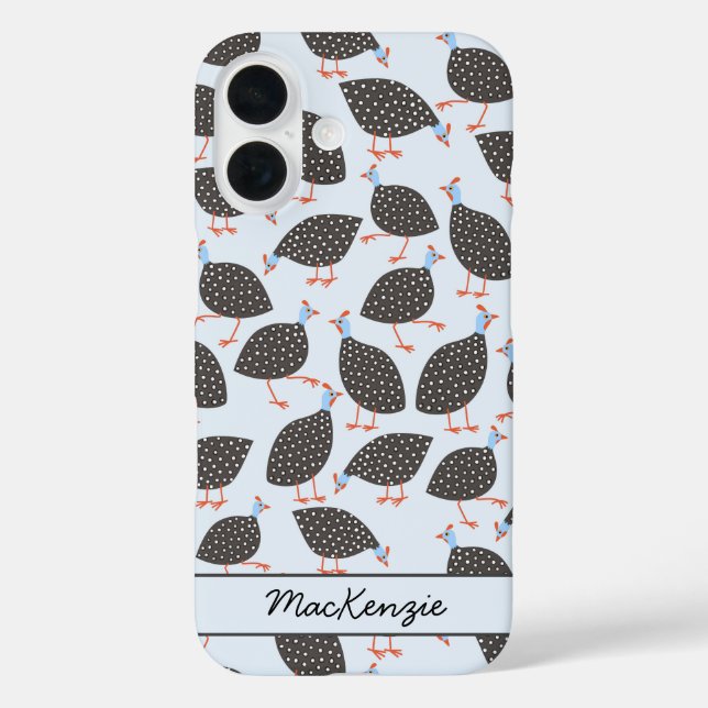 Coques Case-Mate iPhone Guinée Hen Bird Motif personnalisé (Verso)