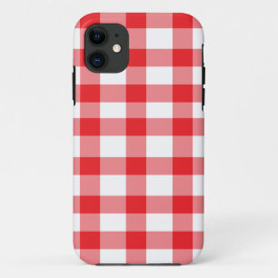 Etui iPhone Case-Mate Guingan rouge