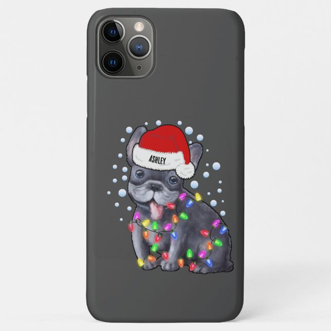 Coques Case-Mate iPhone Guirlande de Noël avec l'ambiance de chien Bouledo (Dos)