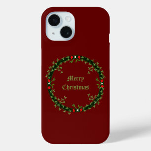 Coque Case-Mate iPhone Guirlande de Noël gothique personnalisée