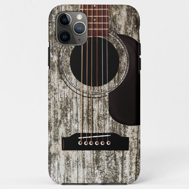 Coques Case-Mate iPhone Guitare acoustique en bois ancien (Dos)