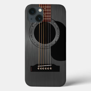 Case-Mate iPhone Case Guitare acoustique noire cendrée