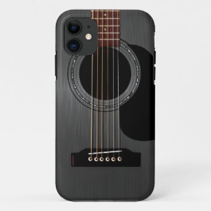 Coque Case-Mate iPhone Guitare acoustique noire de cendre